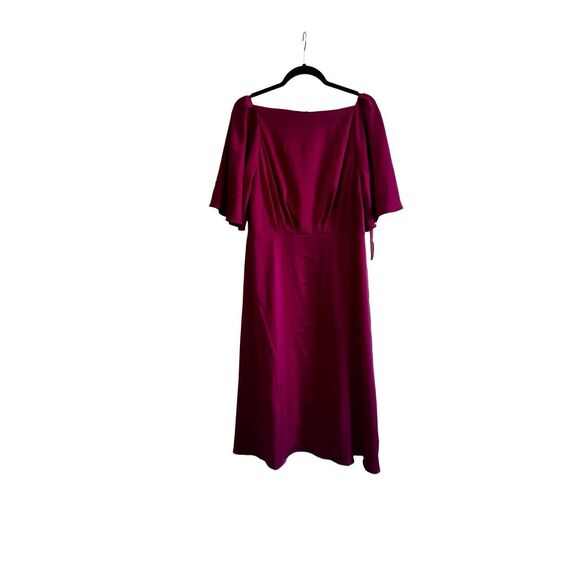 NWT Banana Republic FLUTTER-SLEEVE KNEE-LENGTH DRESS Size 12 - Picture 2 of 9